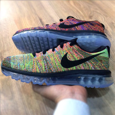 nike flyknit max multicolor