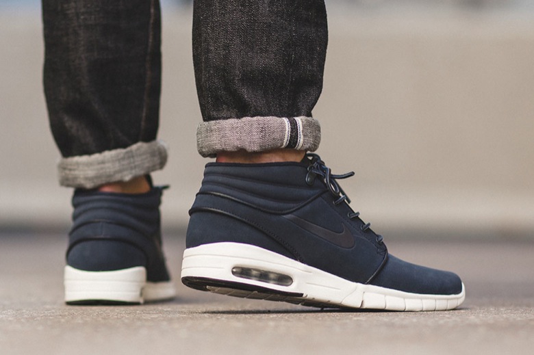 nike sb janoski max mid leather navy-3