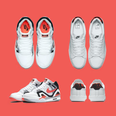 nike air tech challenge II all court hot lava sneakers