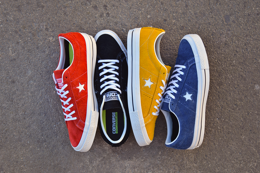 converse one star suede rouge