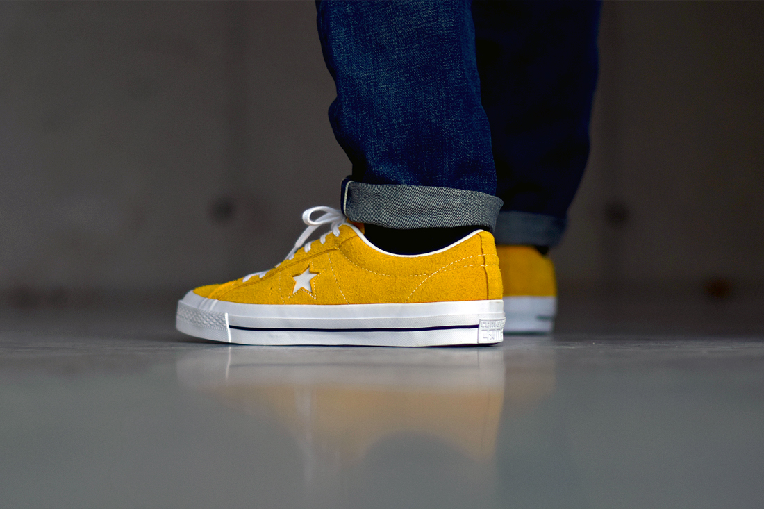 converse one star jaune suede