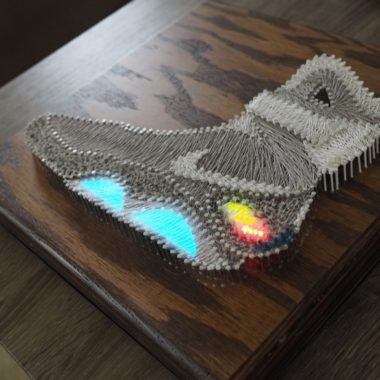 sneakers string art