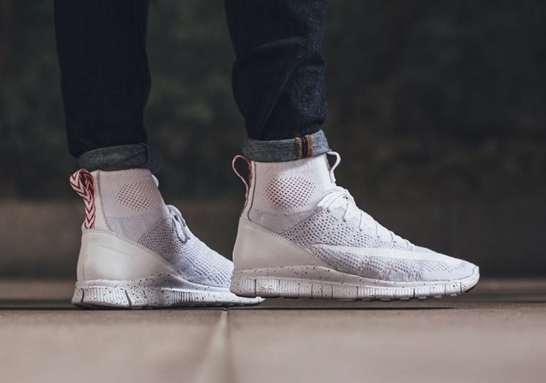 nike free flyknit mercurial superfly triple white