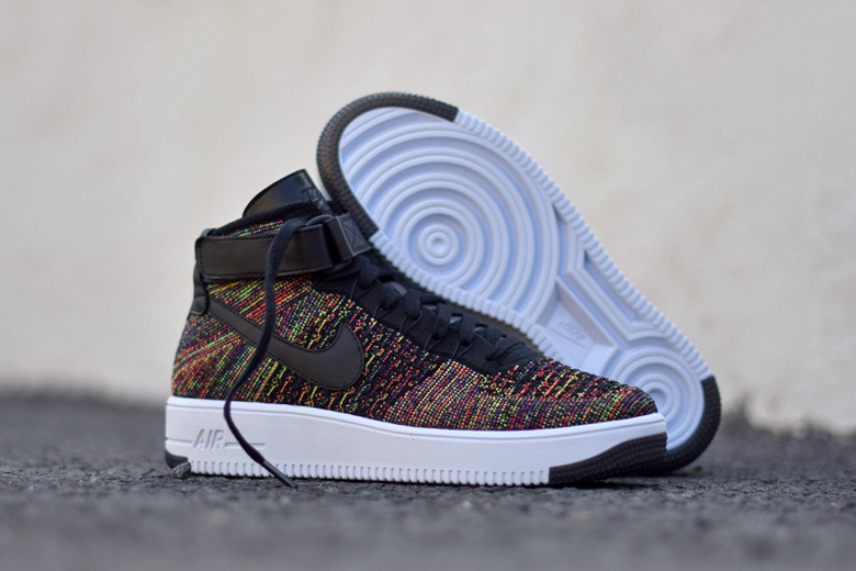 Nike air force 1 high flyknit multicolor hotsell