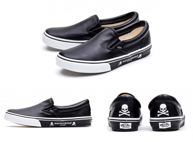 vans slip on tete de mort