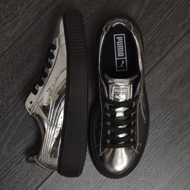 puma plateforme metallic