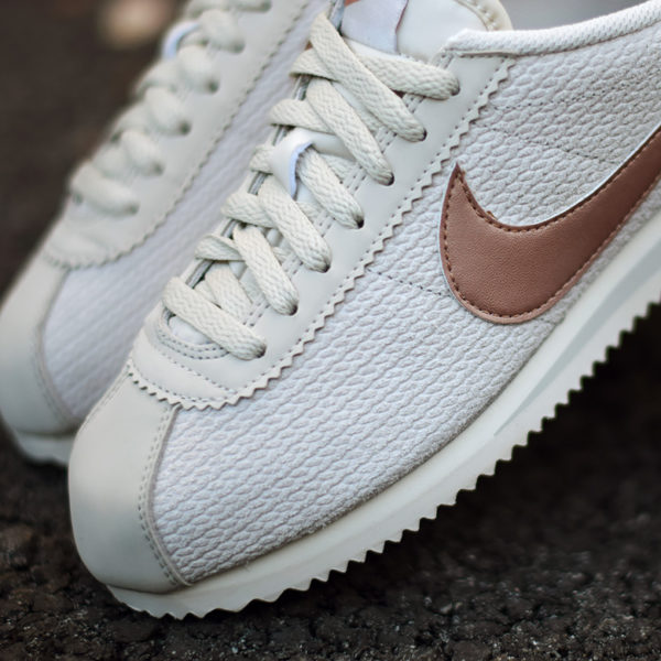 nike cortez metallic bronze