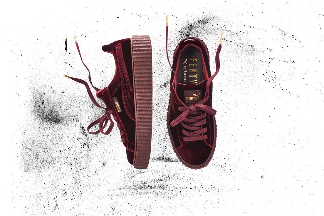 puma creeper bordeaux velvet