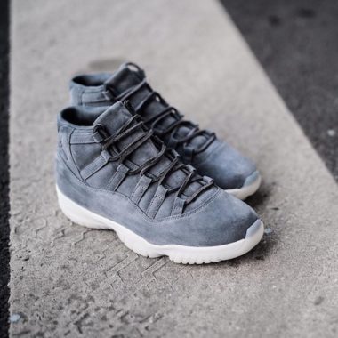 air jordan 11 grey suede