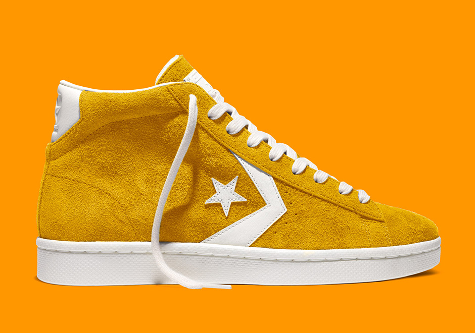 converse pro leather jaune