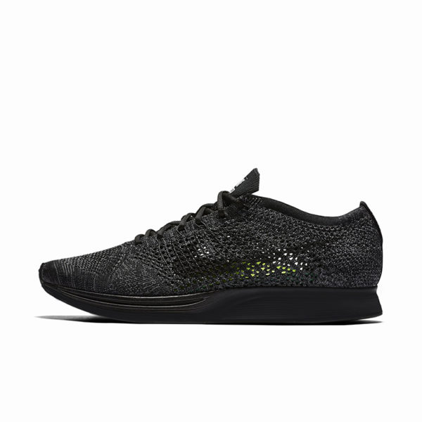 nike flyknit racer triple black