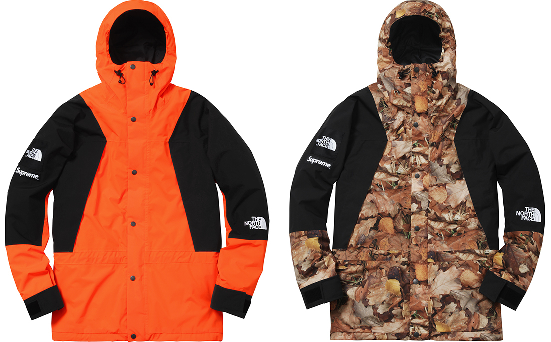 supreme x the north face 2016