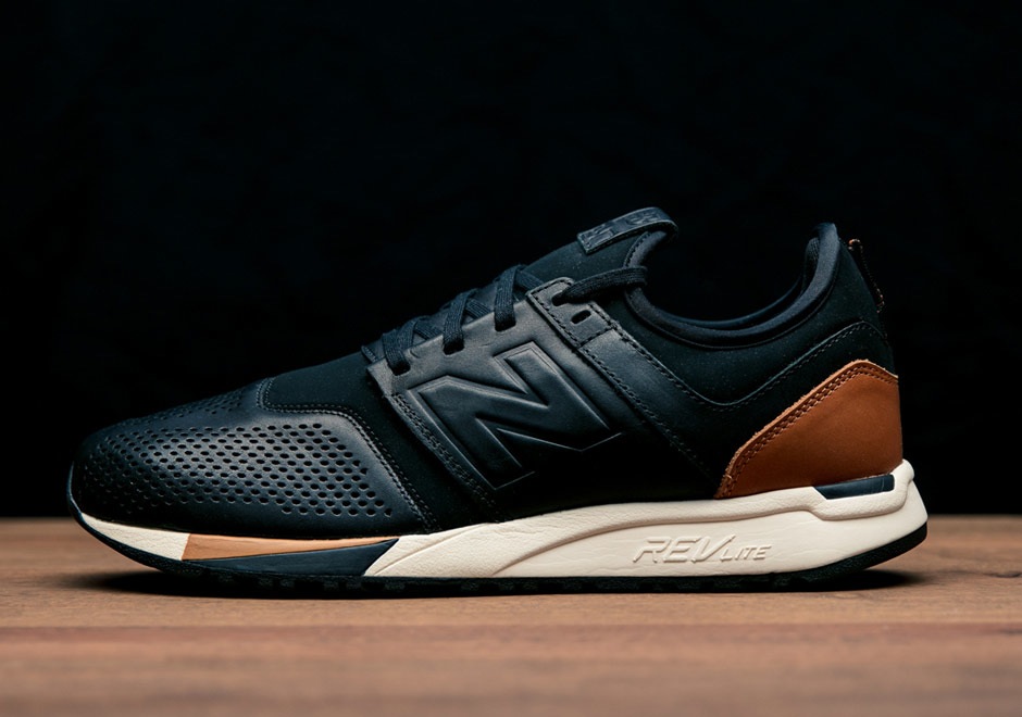 new balance 247 luxe leather marron