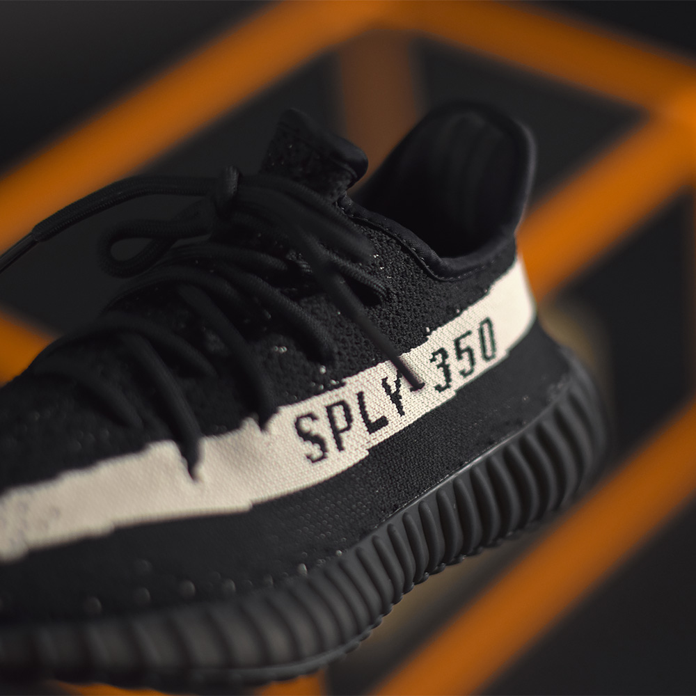 adidas Yeezy Boost 350 V2 Black White Core Sneakers