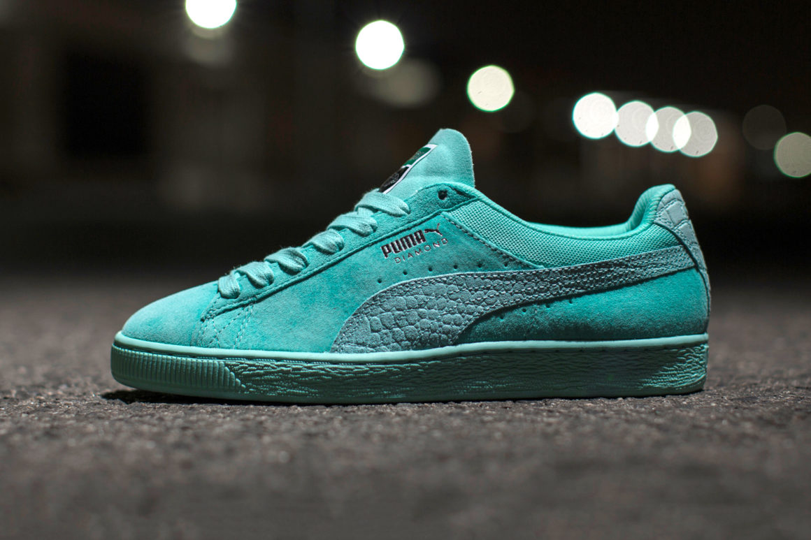 puma suede diamond purple