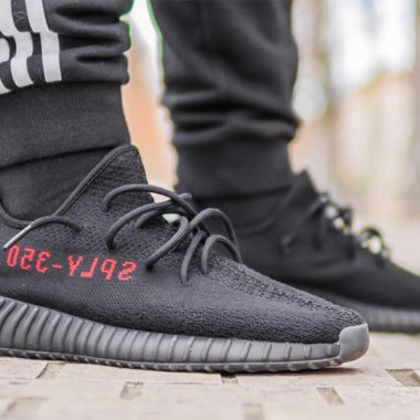 Yeezy Boost 350 V2 Black Solar Red