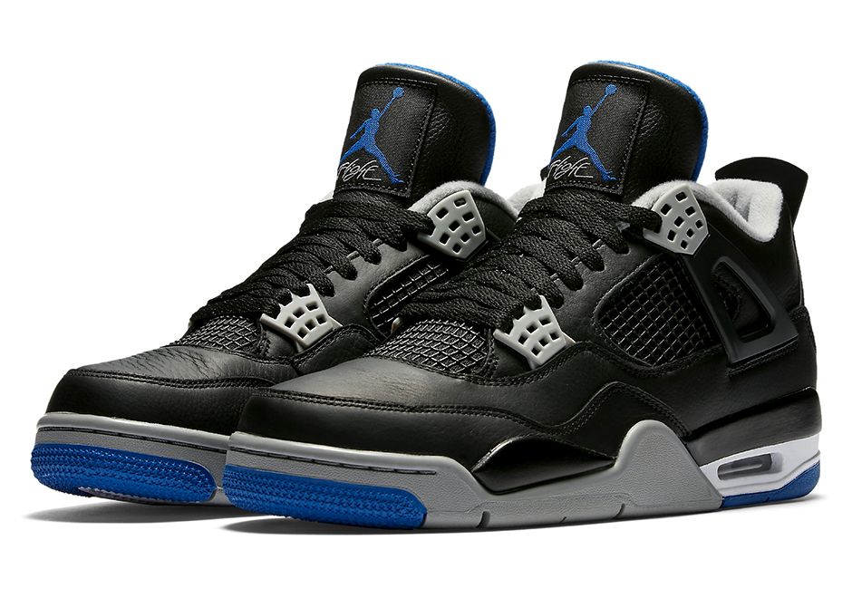 jordan 4 blue white black