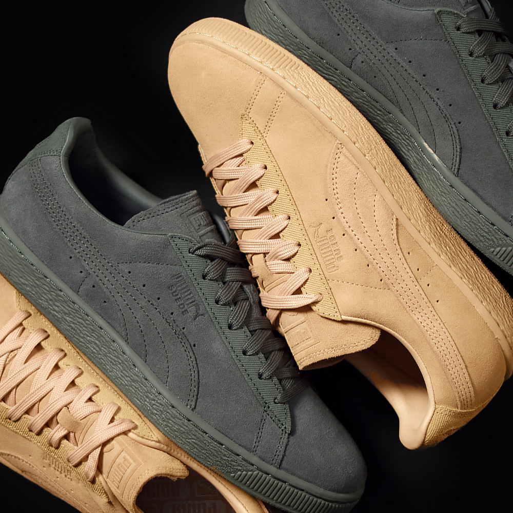 puma suede classic tonal green