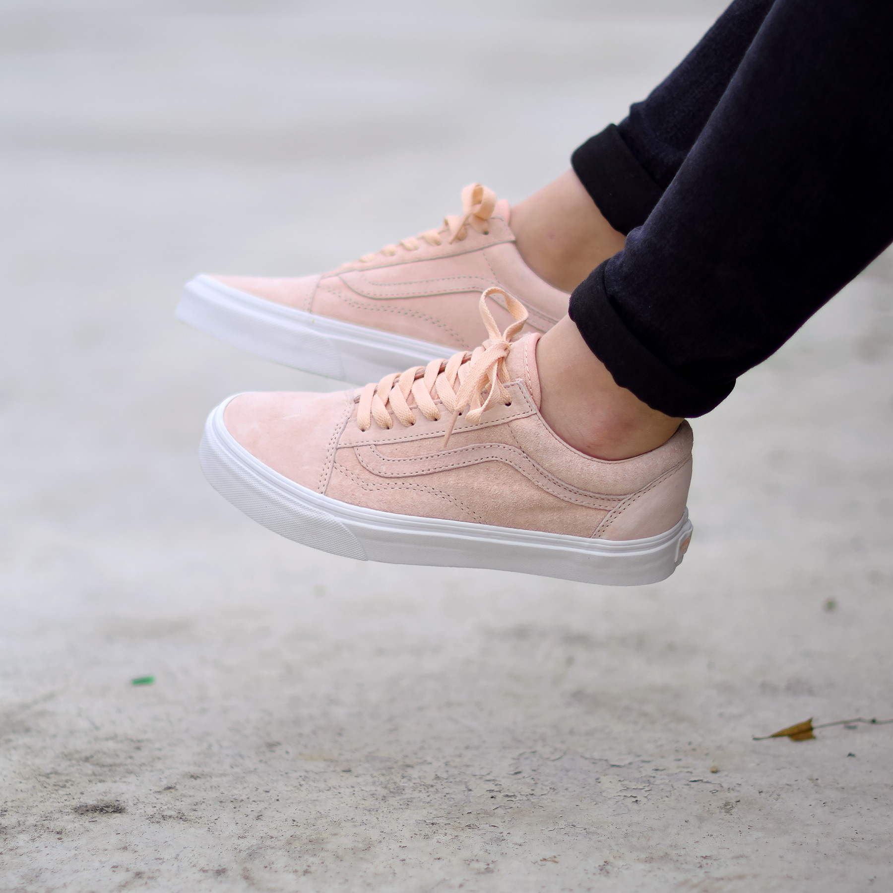 vans old skool rose pale femme