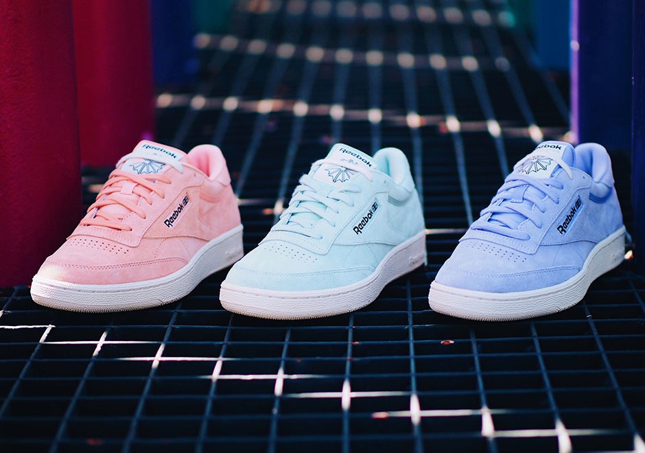 reebok classic club c rose pastel