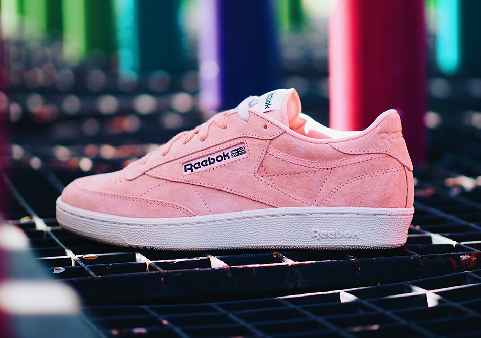 reebok classic club c rose pastel