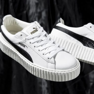 puma creepers blanche et or