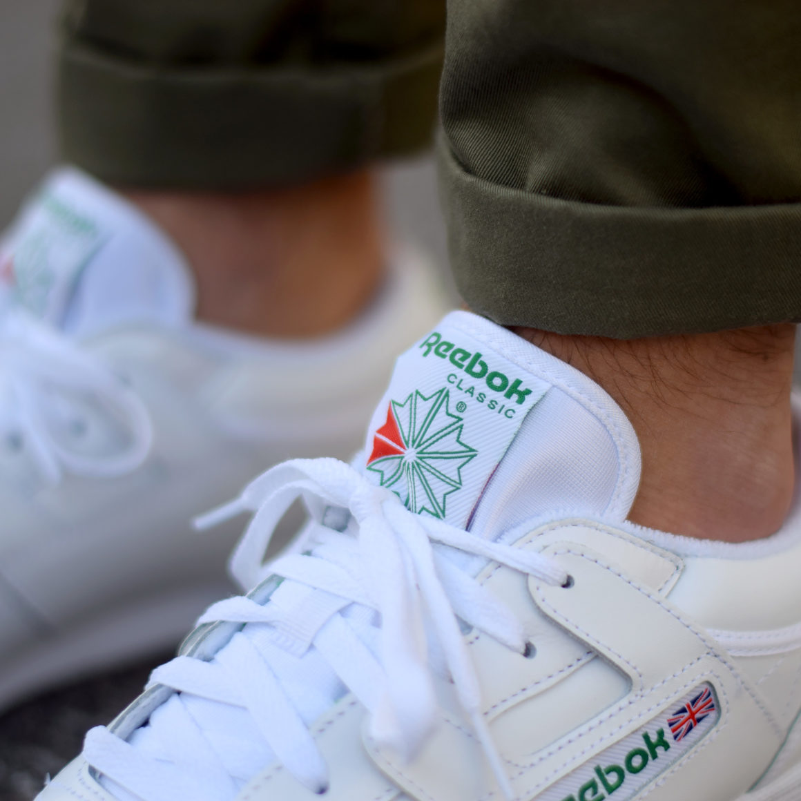 reebok verte et blanche