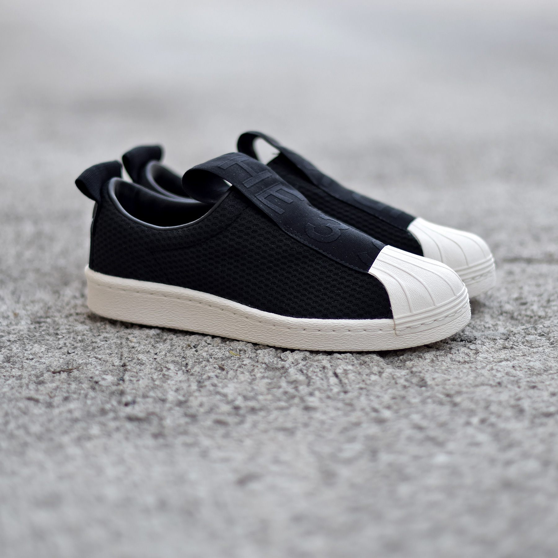 adidas superstar slip on noir