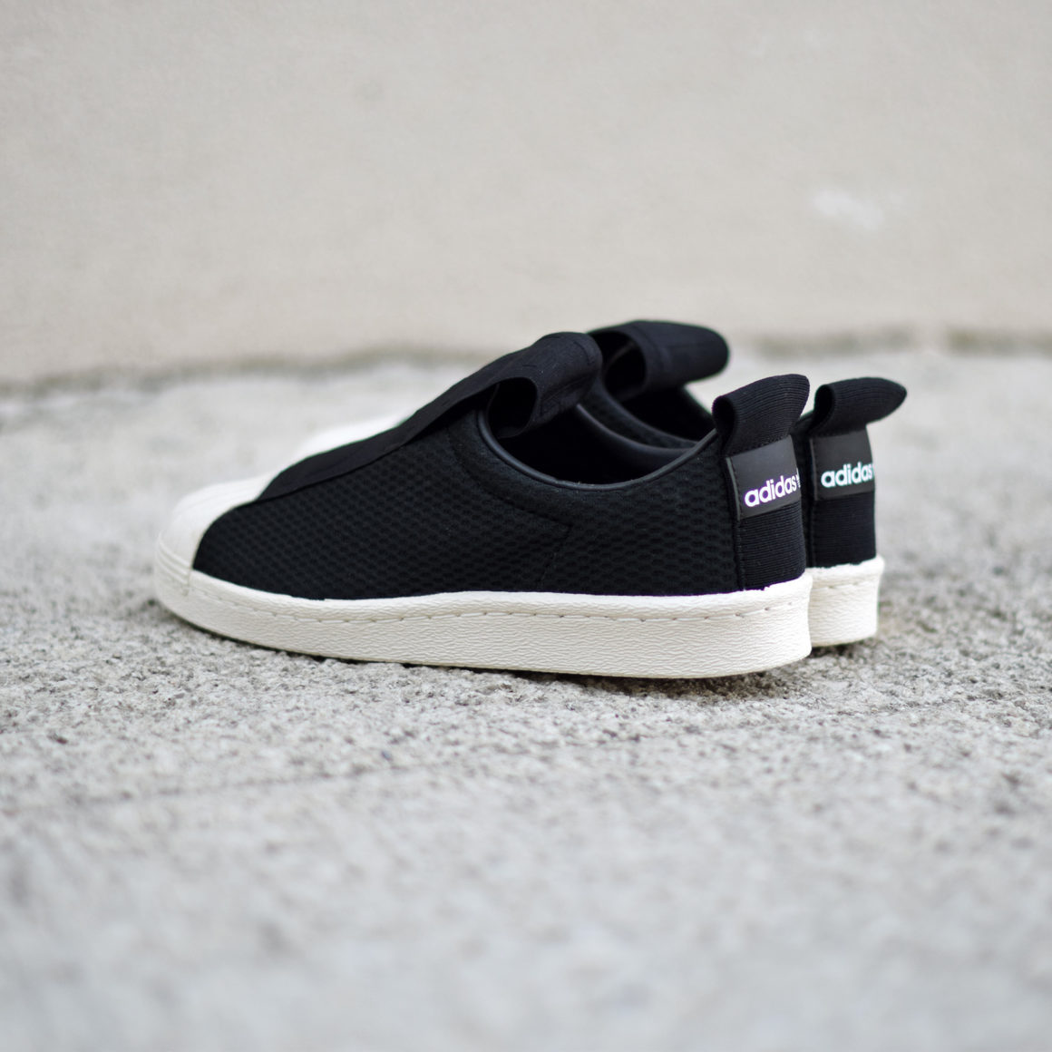 adidas superstar slip on noir
