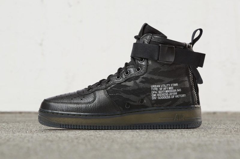 nike sf air force 1 black cargo