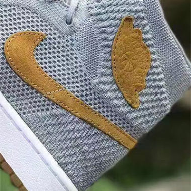 air jordan I flyknit grey tan