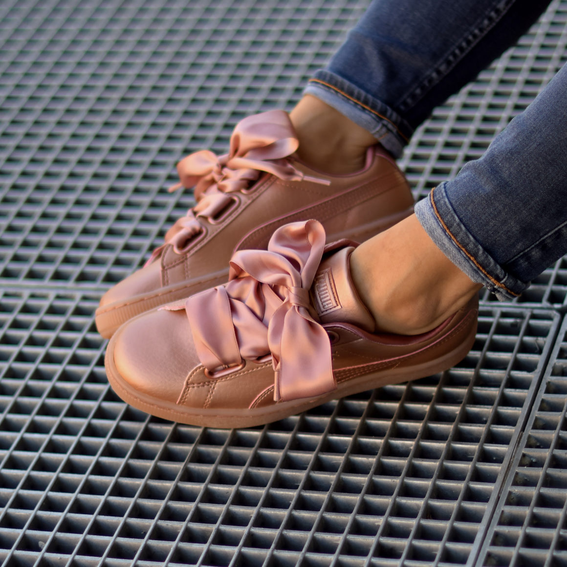 Puma basket heart online copper