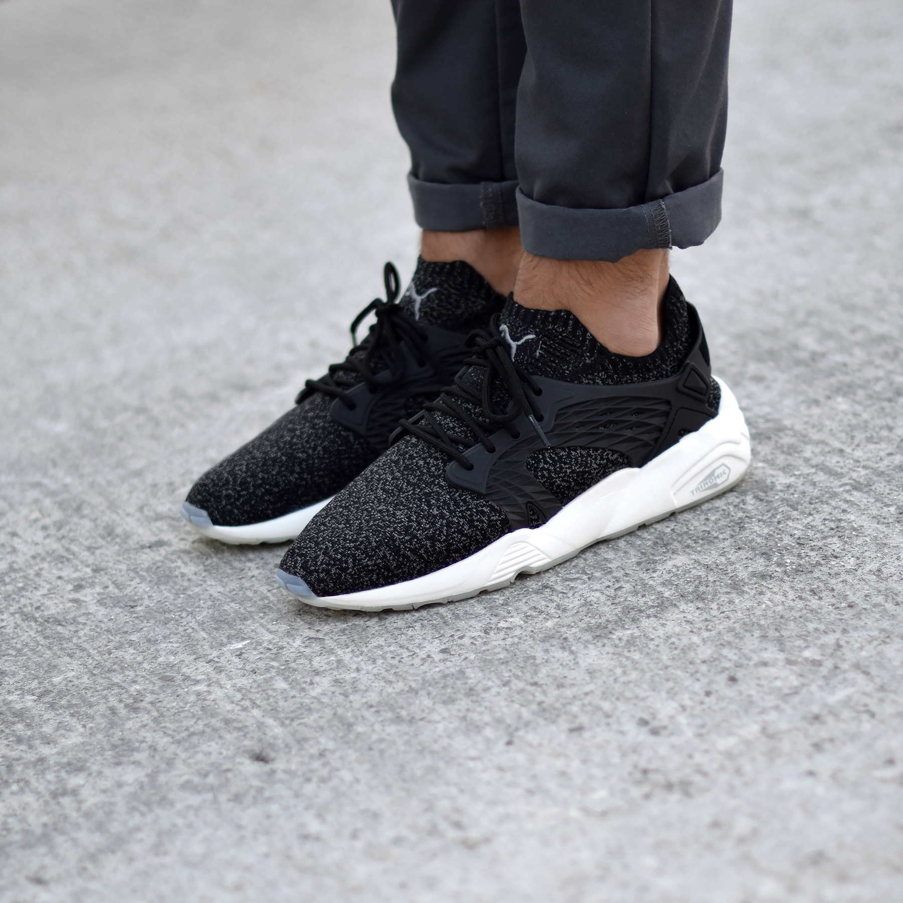 Puma Blaze Cage Evoknit Black Sneakers