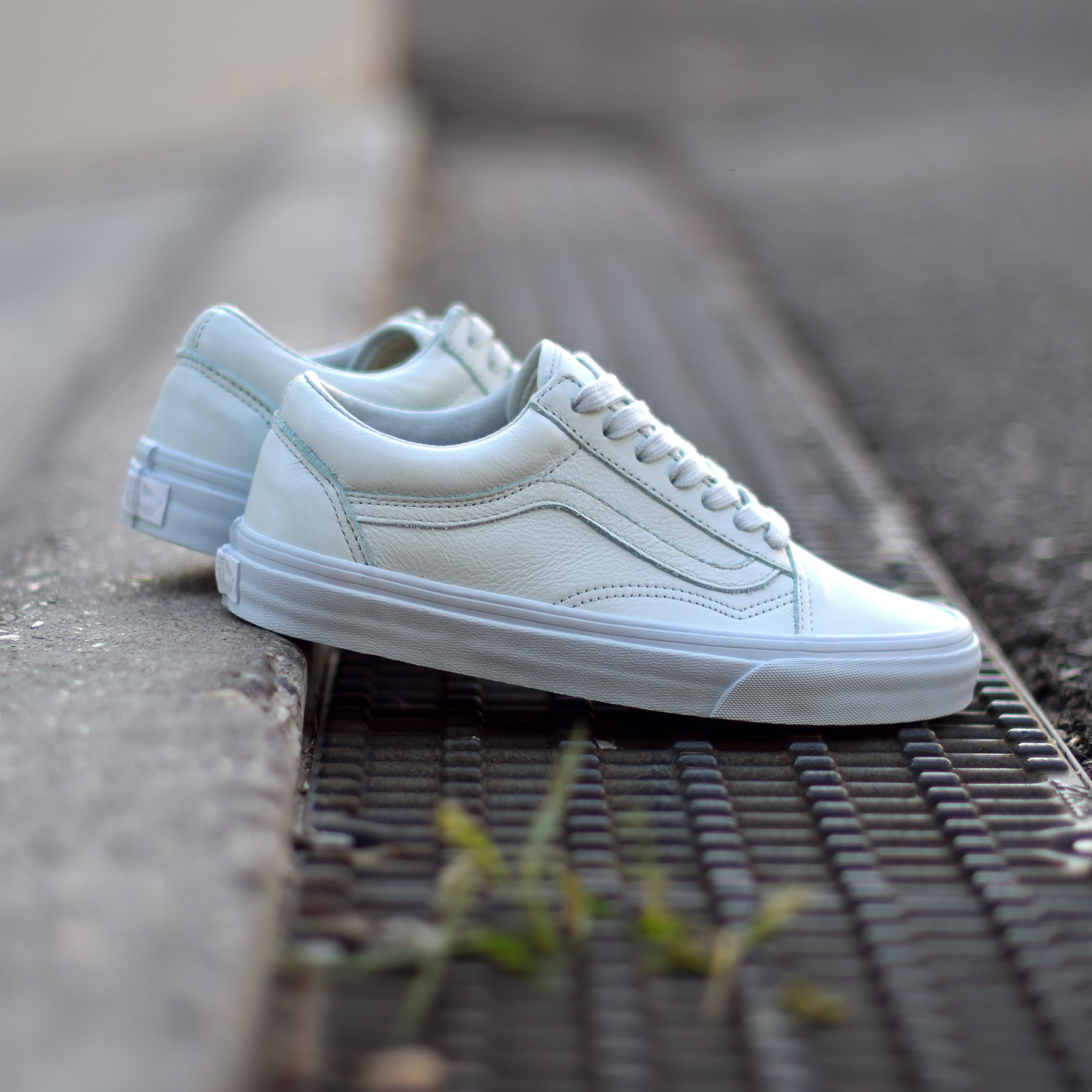 blue monochrome vans