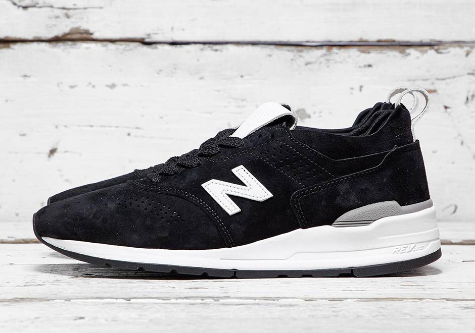 new balance black suede