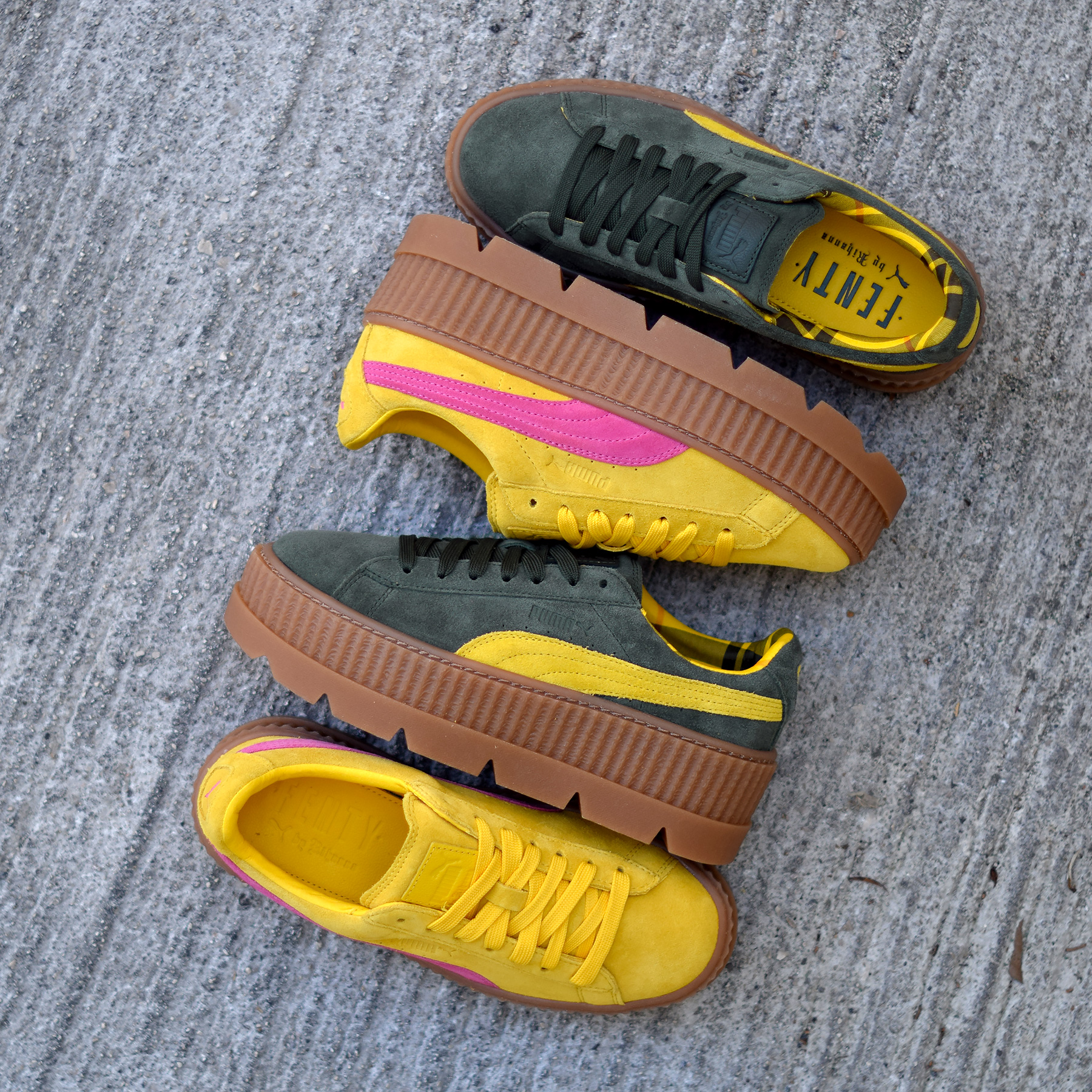 Puma rihanna jaune sales
