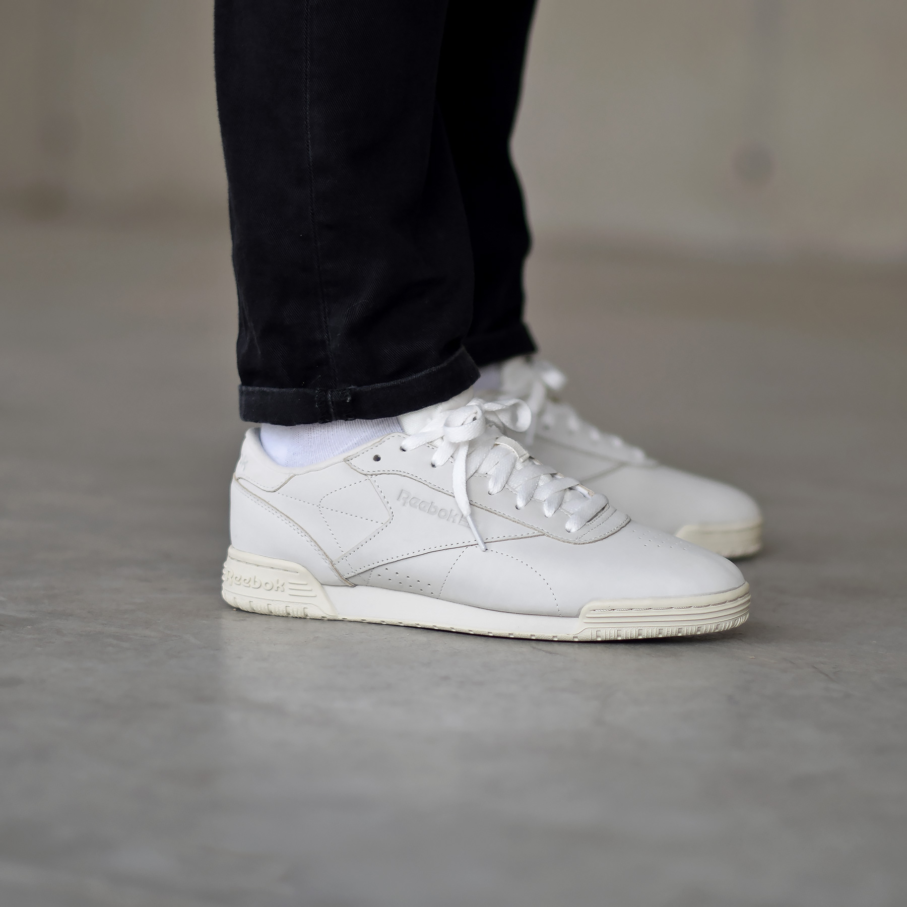 reebok exofit lo clean vintage chalk