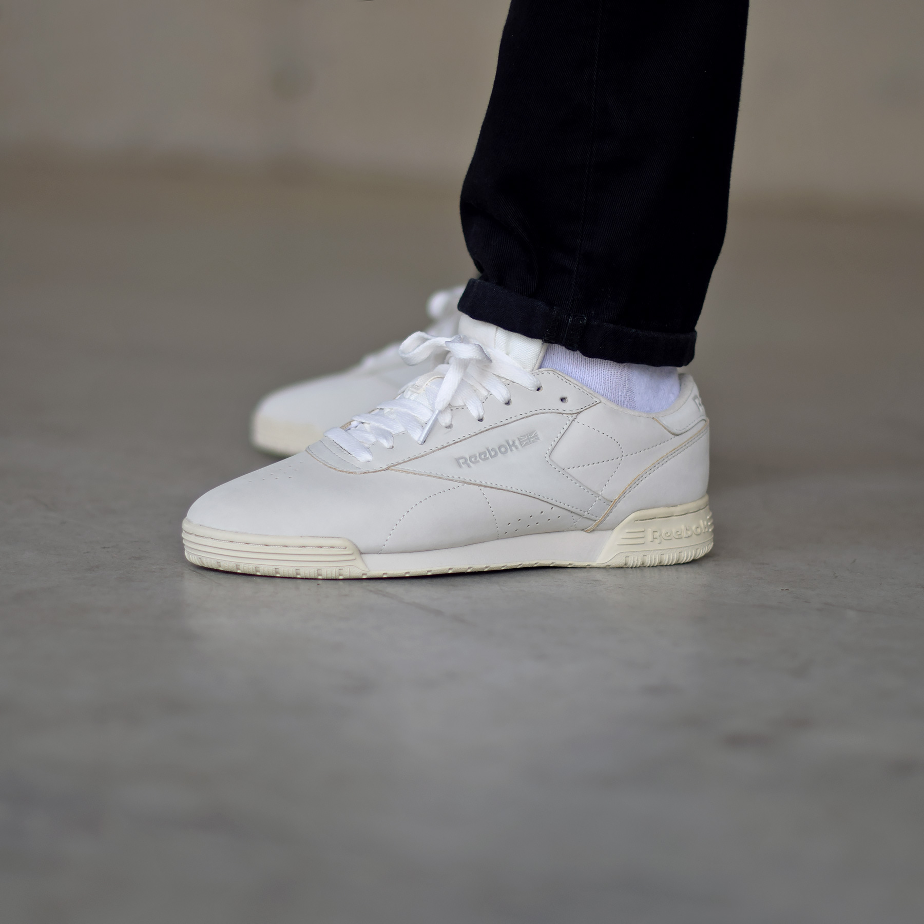 reebok exofit lo clean vintage chalk