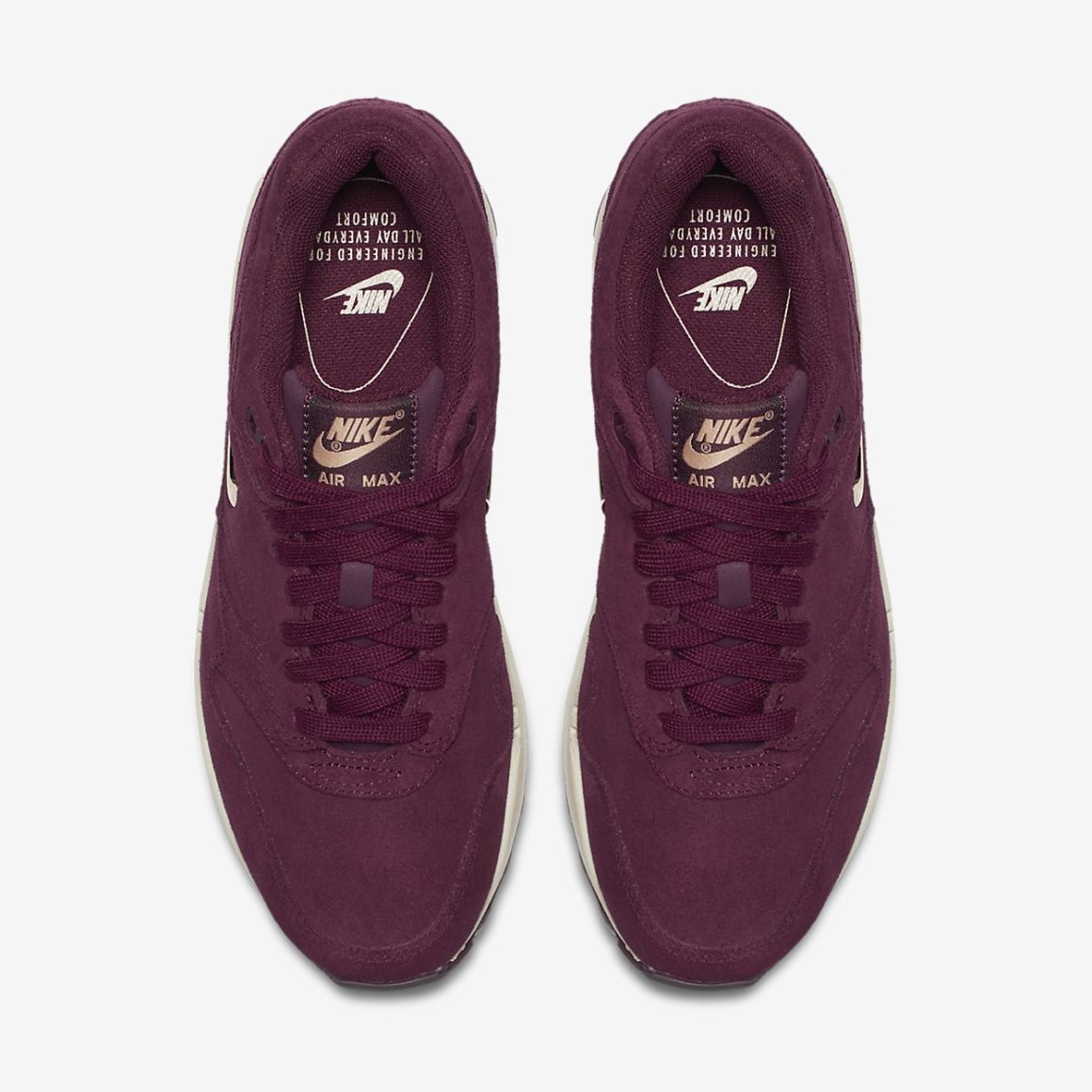 Nike W Air Max 1 Premium Jewel Bordeaux - Sneakers.fr