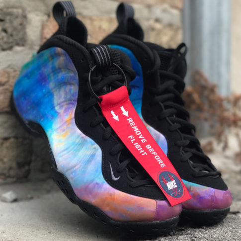 nike foamposite one femme brun