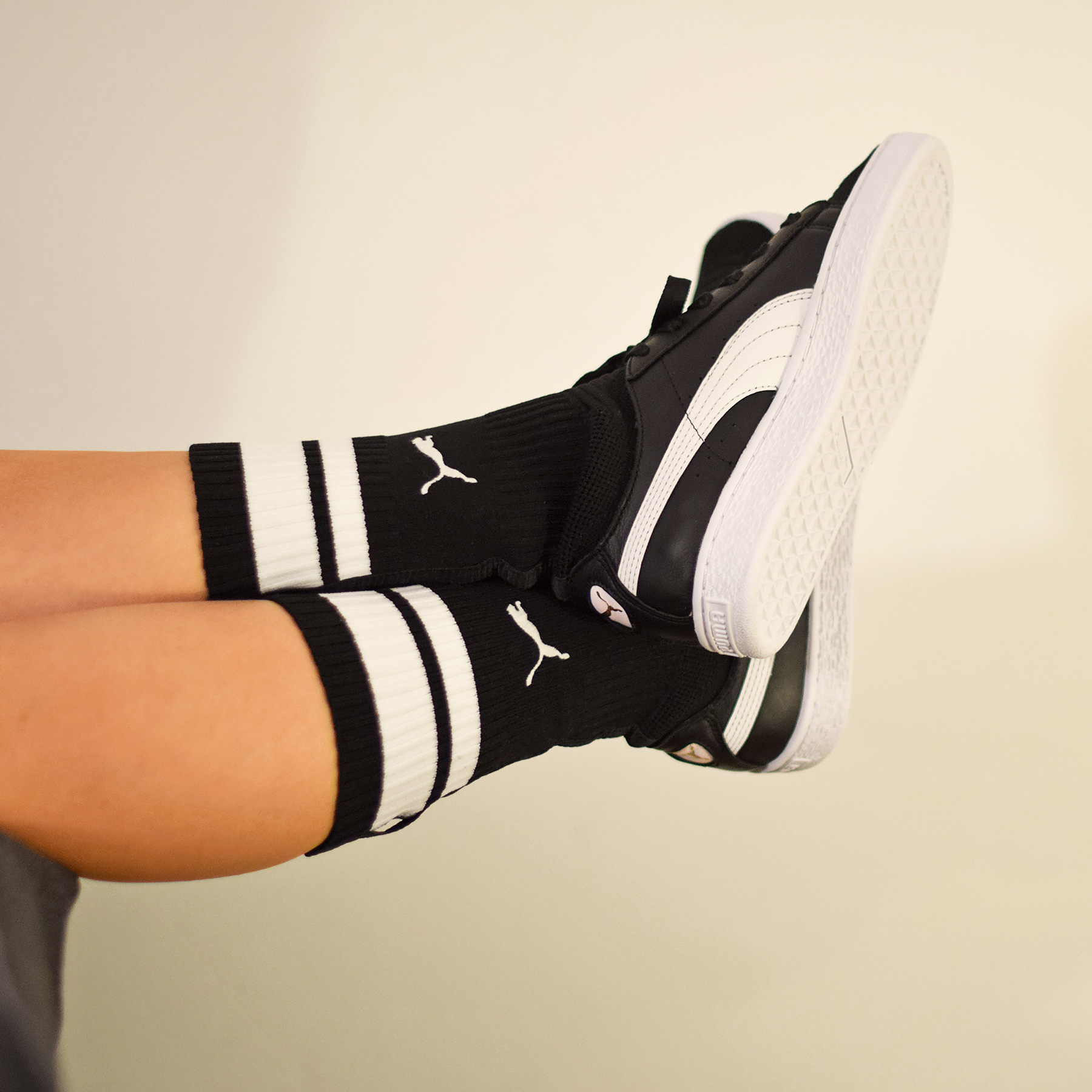 puma basket chaussette