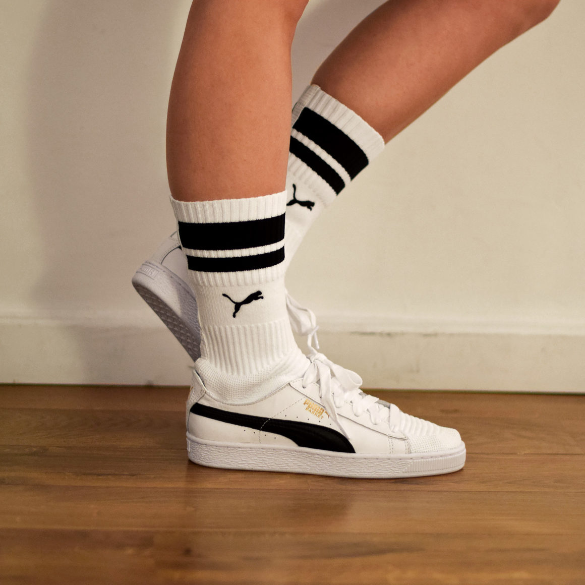 puma basket chaussette