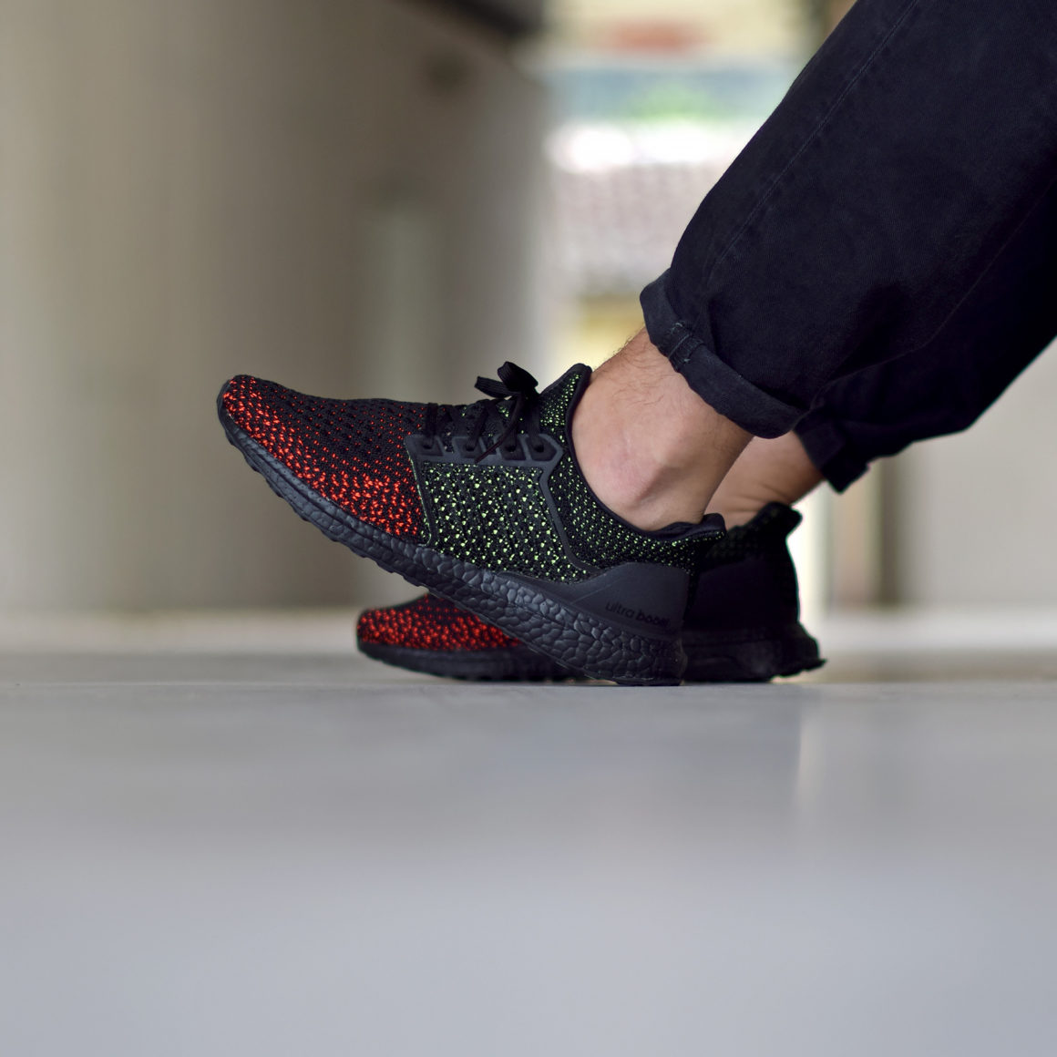 adidas ultraboost clima black solar red