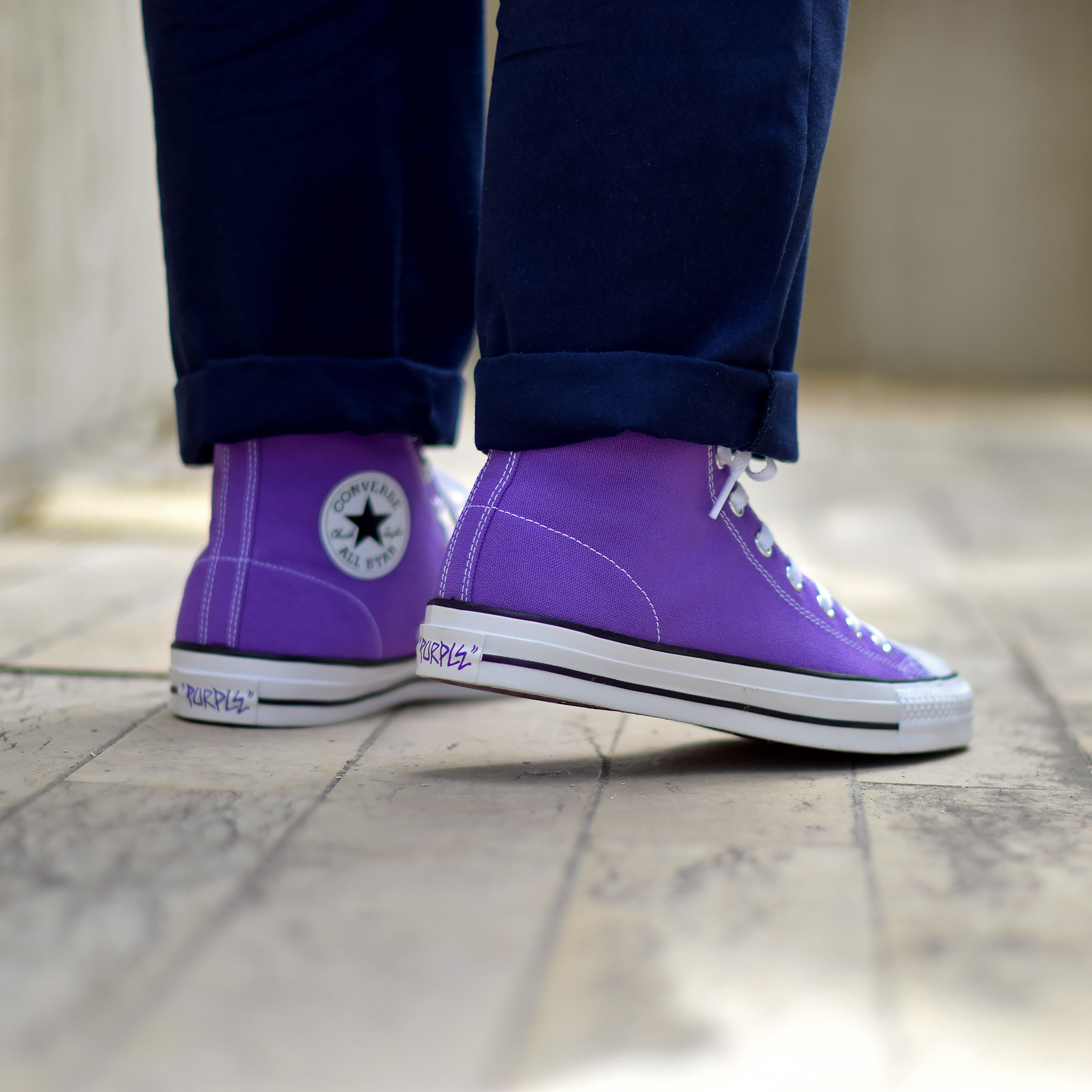 converse purple film