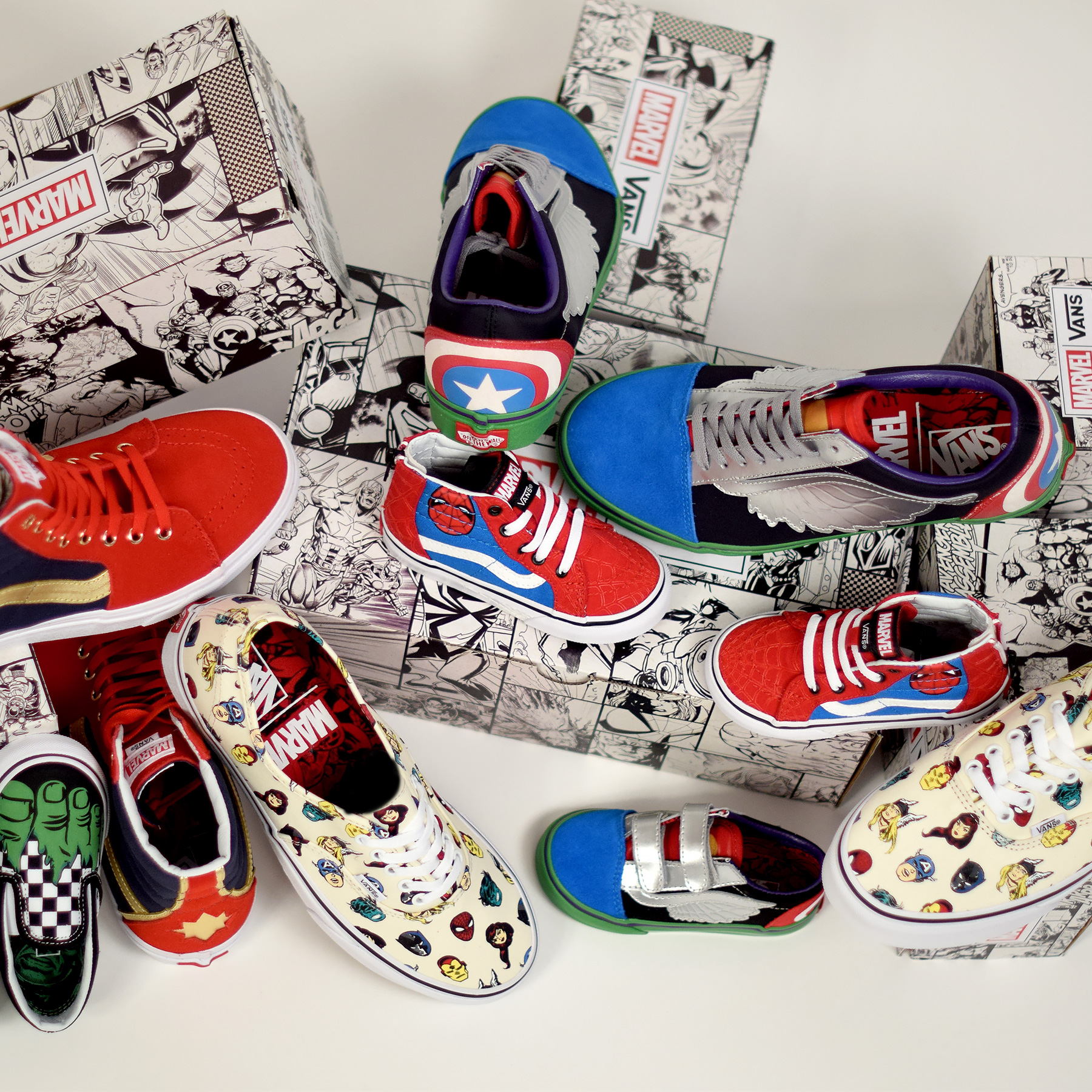 marvel x vans shoes