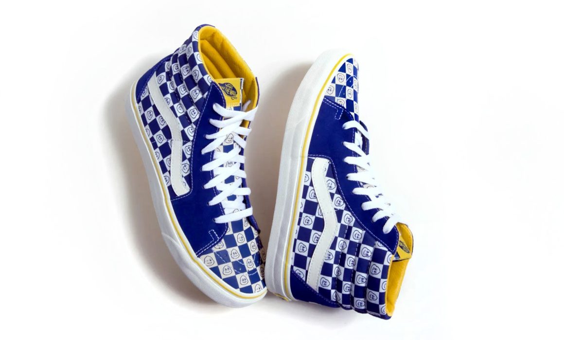 vans bleu electrique haute