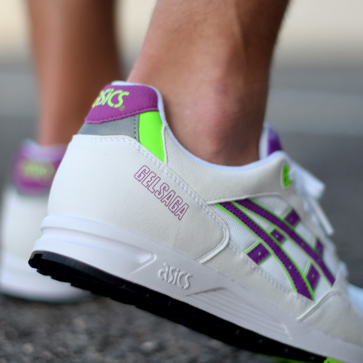 asics gel saga black orchid