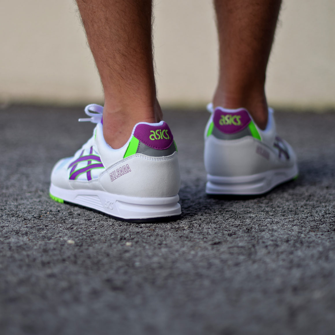 asics gel saga black orchid