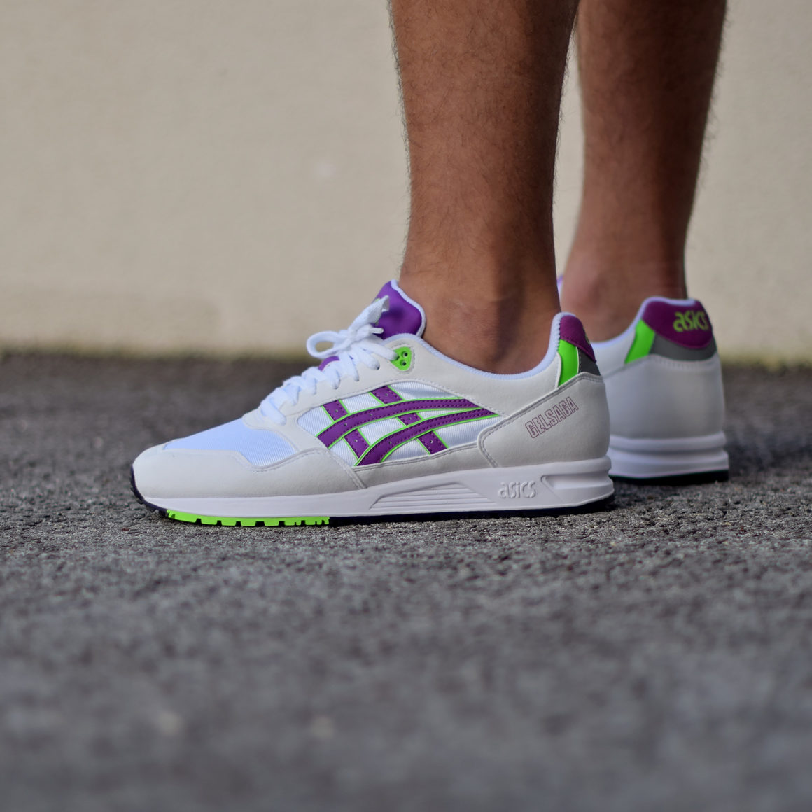 asics gel saga black orchid