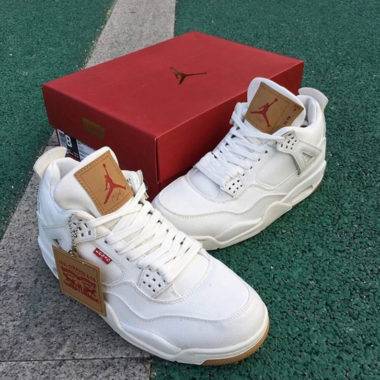 air jordan 4 black levis